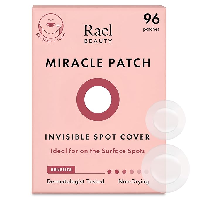 Hydrocolloid Acne Patch Miracle Invisible Spot Cover 2 Sizes (96 Count)