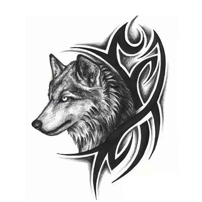 Wolf Temporary  Stickers