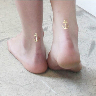 Gold Metallic Tattoo Sticker