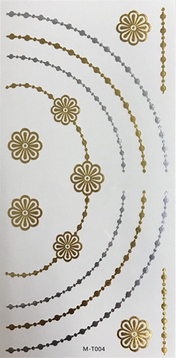 Gold Metallic Tattoo Sticker