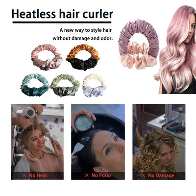 Heatless Hair Curlers Rod