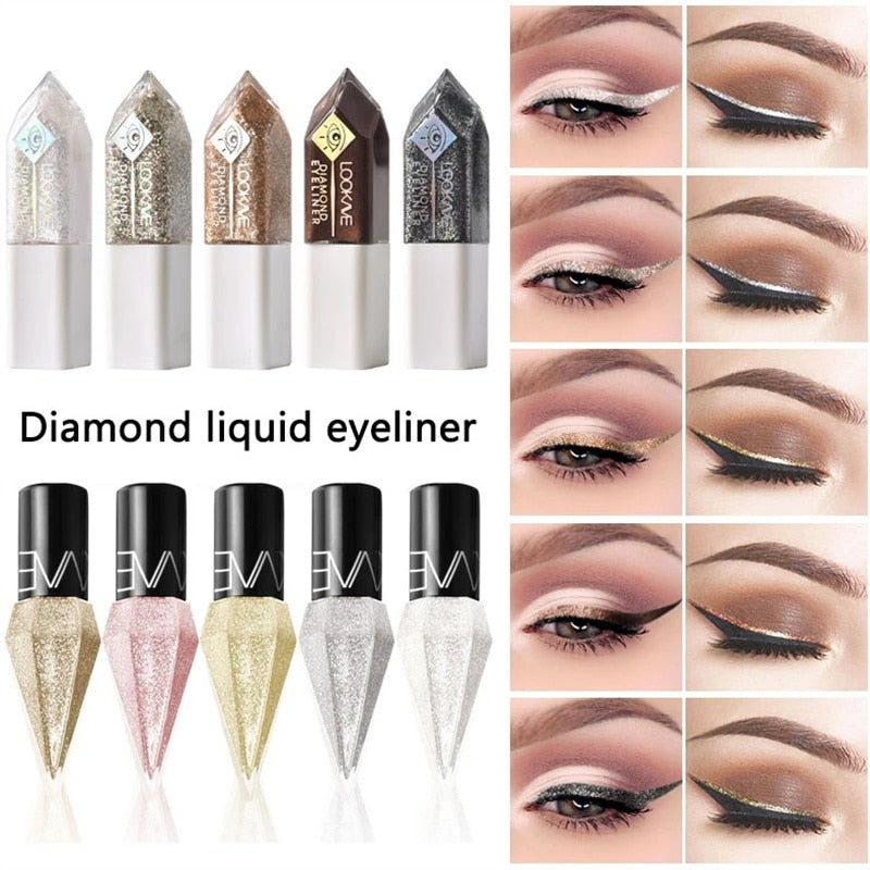 Diamond liquid eyeliner