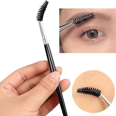 Double-headed eyebrow brush