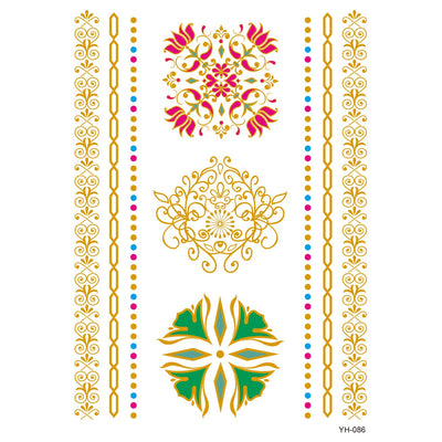 Gold Metallic Tattoo Sticker