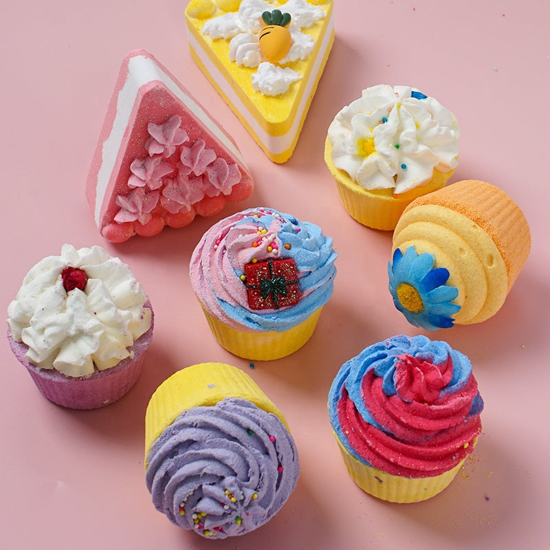 Cupcake bath bomb